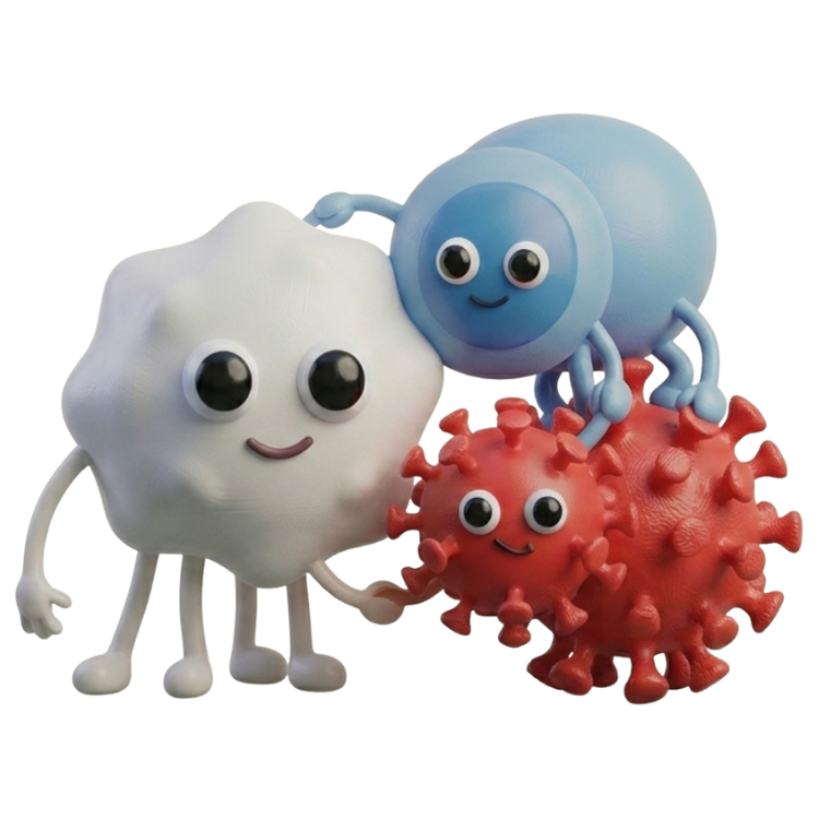 Friendly microbe characters